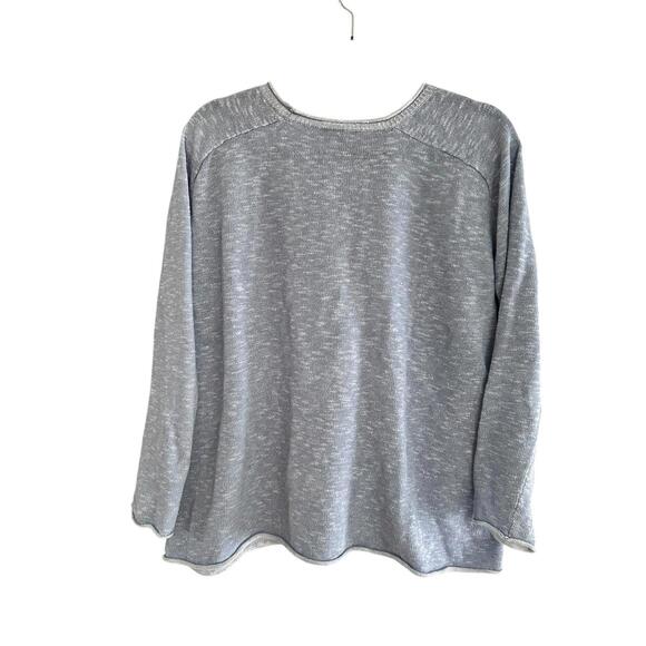 Eileen Fisher Oversized Linen Cotton Top Powder Blue Minimalist Quiet M - Picture 4 of 8